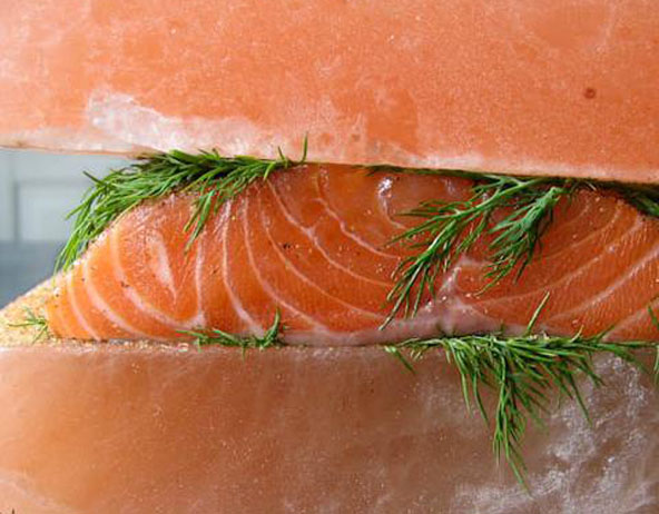 Himalayan Salt Block for Salmon Gravlax